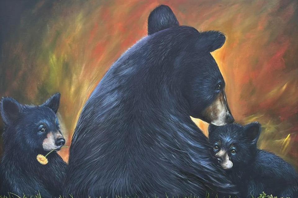 Family Bond | Wallhanging by Joanne Abbott | Artists for Conservation